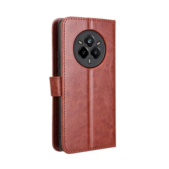 Flip Case for OPPO Realme 14 Pro 5G All-in-One Wallet Multifunctional Folio Flip Cover with Card Holder and Detachable Wrist Strap