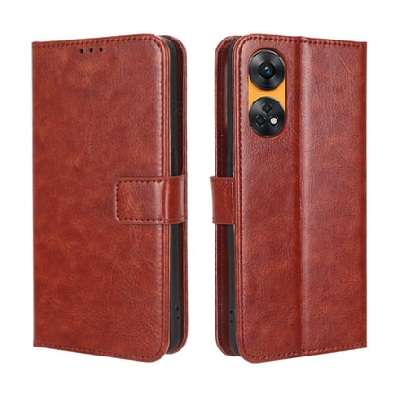 Flip Case for OPPO Reno 8T 4G All-in-One Wallet Multifunctional Folio Flip Cover with Card Holder and Detachable Wrist Strap