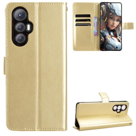 Flip Case for OPPO Reno13 F 5G/4G All-in-One Wallet Multifunctional Folio Flip Cover with Card Holder and Detachable Wrist Strap