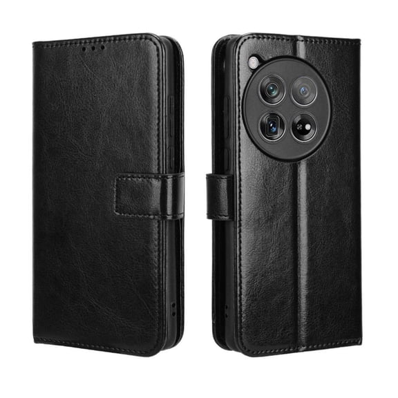 Flip Case for OnePlus 12 All-in-One Wallet Multifunctional Folio Flip Cover with Card Holder and Detachable Wrist Strap