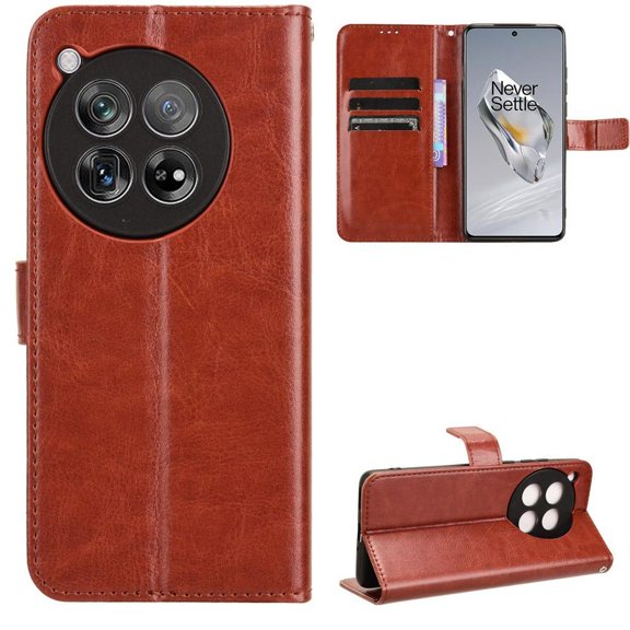 Flip Case for OnePlus 12R All-in-One Wallet Multifunctional Folio Flip Cover with Card Holder and Detachable Wrist Strap