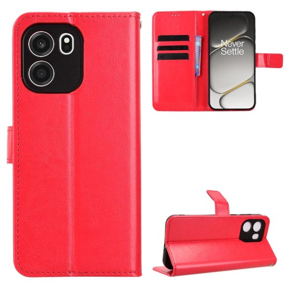 Flip Case for OnePlus Turbo 6V 5G All-in-One Wallet Multifunctional Folio Flip Cover with Card Holder and Detachable Wrist Strap