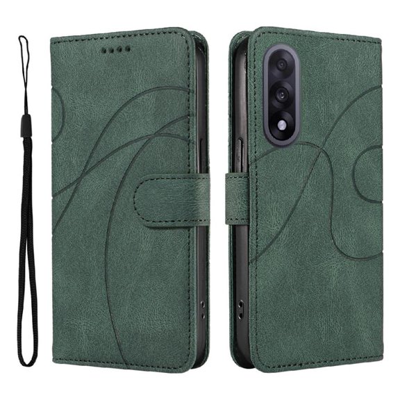 Flip Case for Oneplus Nord 5 5g Curved Pressure Line Card Slots and Kickstand Function Skin Feel Leather and Frosted Tpu