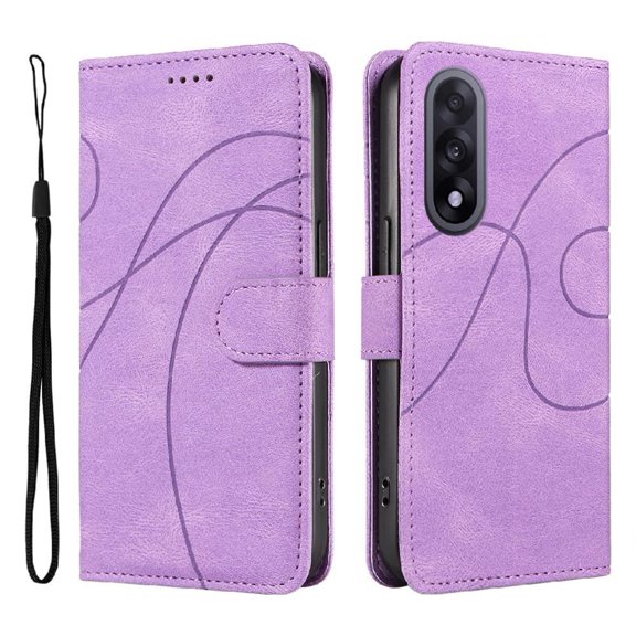 Flip Case for Oneplus Nord 5 5g Curved Pressure Line Card Slots and Kickstand Function Skin Feel Leather and Frosted Tpu