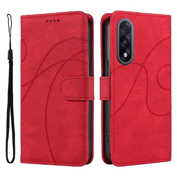 Flip Case for Oneplus Nord 5 5g Curved Pressure Line Card Slots and Kickstand Function Skin Feel Leather and Frosted Tpu
