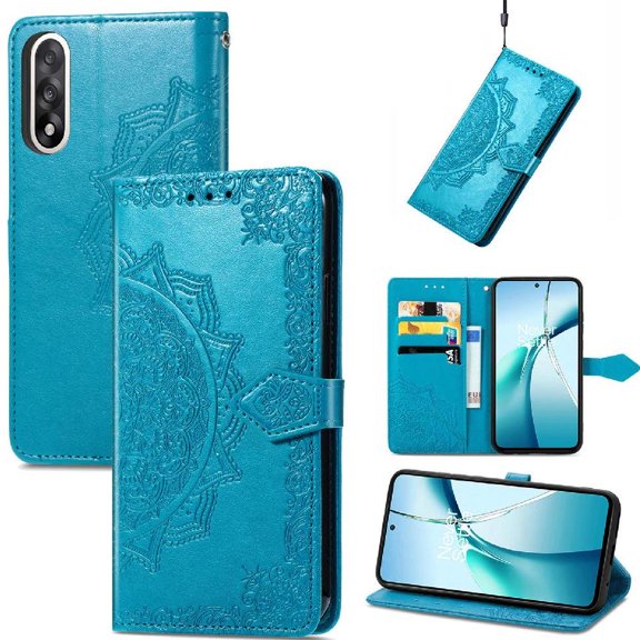 Flip Case for Oneplus Nord 5 Exquisite Pattern Flip Cover Simple Business Leather Case Shockproof