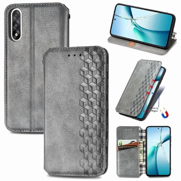 Flip Case for Oneplus Nord 5 Leather Case Fashion Design Wallet Function Flip Cover Exquisite Business