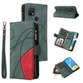 thumbnail image 1 of Flip Case for Oppo A15S, PU Leather 2 Color Assorted Kickstand Function Shockproof Wallet Cover for Oppo A15S, 1 of 5