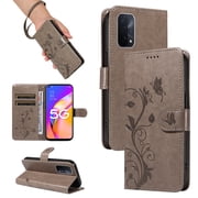 Flip Case for Oppo A54 5G, PU Leather Card Slots with Kickstand Function Shockproof Wallet Cover for Oppo A54 5G