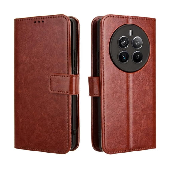 Flip Case for Realme 12+/Realme 12 plus All-in-One Wallet Multifunctional Folio Flip Cover with Card Holder and Detachable Wrist Strap