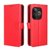 Flip Case for Realme GT 6/Realme GT 6T All-in-One Wallet Multifunctional Folio Flip Cover with Card Holder and Detachable Wrist Strap
