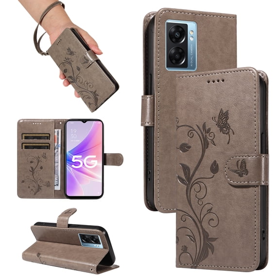 Flip Case for Realme V23 5G, PU Leather Card Slots with Kickstand Function Shockproof Wallet Cover for Realme V23 5G