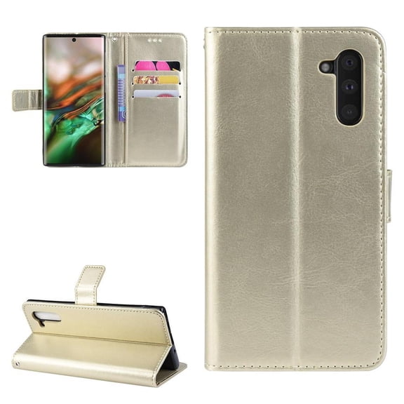 Flip Case for Samsung Galaxy Note 10 All-in-One Wallet Multifunctional Folio Flip Cover with Card Holder and Detachable Wrist Strap