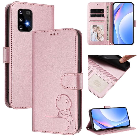 Flip Case for Samsung Galaxy S10 Lite RFID Blocking Magnetic Clasp Wallet Case with 3 Card Slots and Kickstand Function