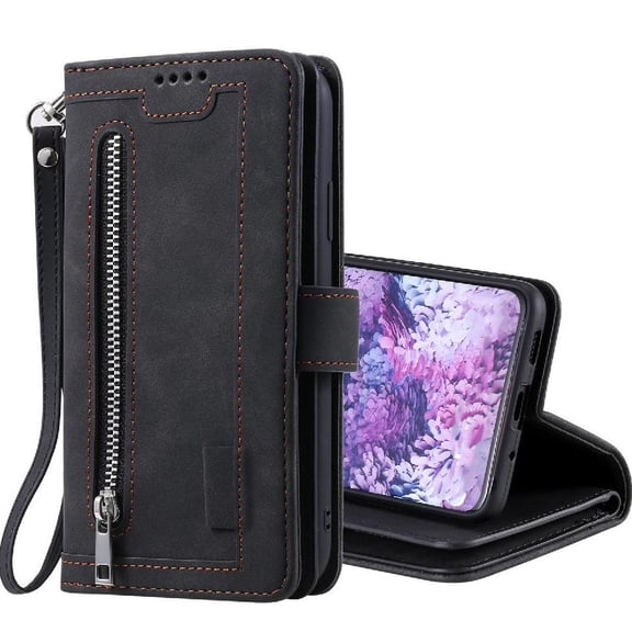 Flip Case for Samsung Galaxy S20 Plus 9 Card Slots Pu Leather Wallet Kickstand Lanyard