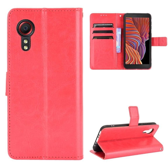 Flip Case for Samsung Galaxy Xcover 5 All-in-One Wallet Multifunctional Folio Flip Cover with Card Holder and Detachable Wrist Strap