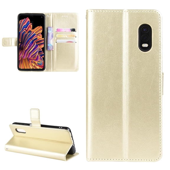 Flip Case for Samsung Galaxy Xcover Pro All-in-One Wallet Multifunctional Folio Flip Cover with Card Holder and Detachable Wrist Strap