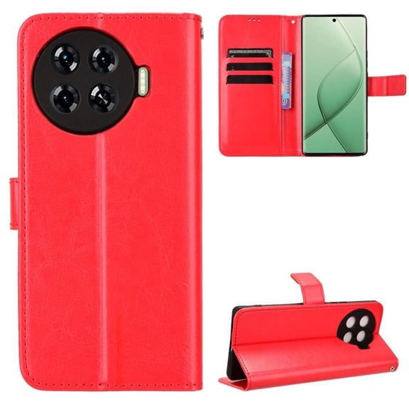Flip Case for Tecno Spark 20 Pro+ 4G All-in-One Wallet Multifunctional Folio Flip Cover with Card Holder and Detachable Wrist Strap