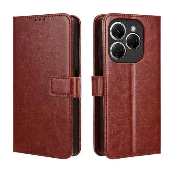 Flip Case for Tecno Spark 20 Pro 4G All-in-One Wallet Multifunctional Folio Flip Cover with Card Holder and Detachable Wrist Strap