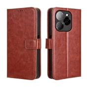 Flip Case for Tecno Spark 20 Pro 5G All-in-One Wallet Multifunctional Folio Flip Cover with Card Holder and Detachable Wrist Strap