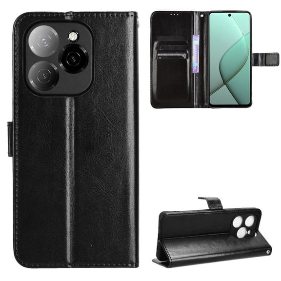Flip Case for Tecno Spark 20 Pro 5G All-in-One Wallet Multifunctional Folio Flip Cover with Card Holder and Detachable Wrist Strap