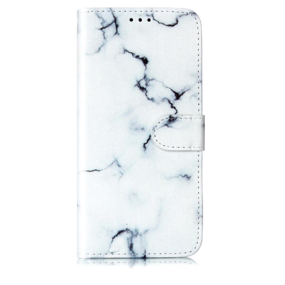Flip Case for Tecno Spark Go 2023 Magnetic Pu Leather Wallet Marble Pattern Card Slots Holder Full Protection