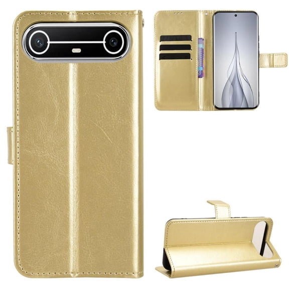 Flip Case for Tecno Spark Slim 4G All-in-One Wallet Multifunctional Folio Flip Cover with Card Holder and Detachable Wrist Strap
