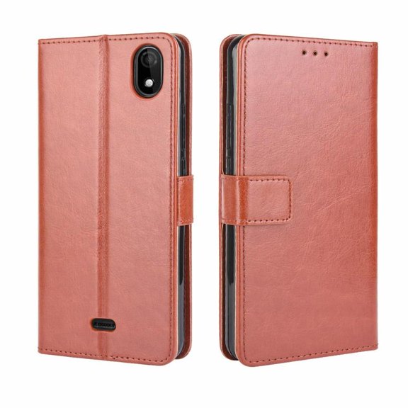 Flip Case for WIKO Y61 All-in-One Wallet Multifunctional Folio Flip Cover with Card Holder and Detachable Wrist Strap
