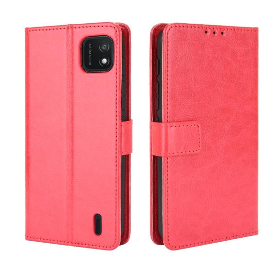 Flip Case for Wiko Y62 All-in-One Wallet Multifunctional Folio Flip Cover with Card Holder and Detachable Wrist Strap
