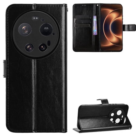 Flip Case for Xiaomi 17 Ultra All-in-One Wallet Multifunctional Folio Flip Cover with Card Holder and Detachable Wrist Strap