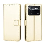 Flip Case for Xiaomi POCO M4 PRO 4G All-in-One Wallet Multifunctional Folio Flip Cover with Card Holder and Detachable Wrist Strap