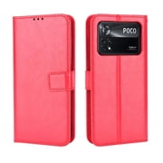 Flip Case for Xiaomi POCO M4 PRO 4G All-in-One Wallet Multifunctional Folio Flip Cover with Card Holder and Detachable Wrist Strap