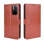 Flip Case for Xiaomi Poco M4 Pro All-in-One Wallet Multifunctional Folio Flip Cover with Card Holder and Detachable Wrist Strap