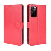 Flip Case for Xiaomi Poco M4 Pro All-in-One Wallet Multifunctional Folio Flip Cover with Card Holder and Detachable Wrist Strap