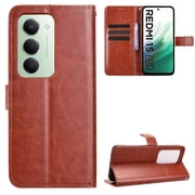 Flip Case for Xiaomi Redmi 15 5G All-in-One Wallet Multifunctional Folio Flip Cover with Card Holder and Detachable Wrist Strap