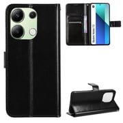 Flip Case for Xiaomi Redmi Note 13 4G All-in-One Wallet Multifunctional Folio Flip Cover with Card Holder and Detachable Wrist Strap