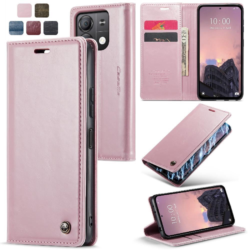 Flip Case for Xiaomi Redmi Note 13 5g Magnetic Wallet Card Holder Kickstand Crazy Horse Pu Leather Retro Wallet Cover
