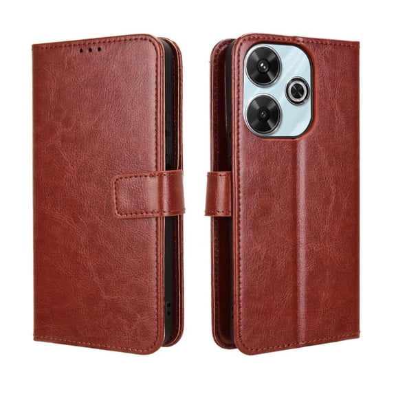 Flip Case for Xiaomi Redmi Note 13R 5G All-in-One Wallet Multifunctional Folio Flip Cover with Card Holder and Detachable Wrist Strap