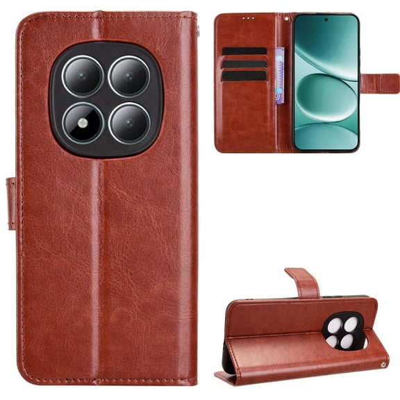 Flip Case for Xiaomi Redmi Note 15 Pro 4G All-in-One Wallet Multifunctional Folio Flip Cover with Card Holder and Detachable Wrist Strap
