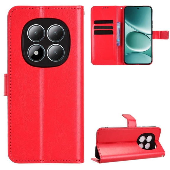 Flip Case for Xiaomi Redmi Note 15 Pro 4G All-in-One Wallet Multifunctional Folio Flip Cover with Card Holder and Detachable Wrist Strap