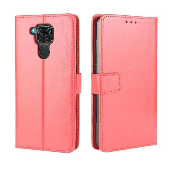 Flip Case for Xiaomi Redmi Note 9 All-in-One Wallet Multifunctional Folio Flip Cover with Card Holder and Detachable Wrist Strap