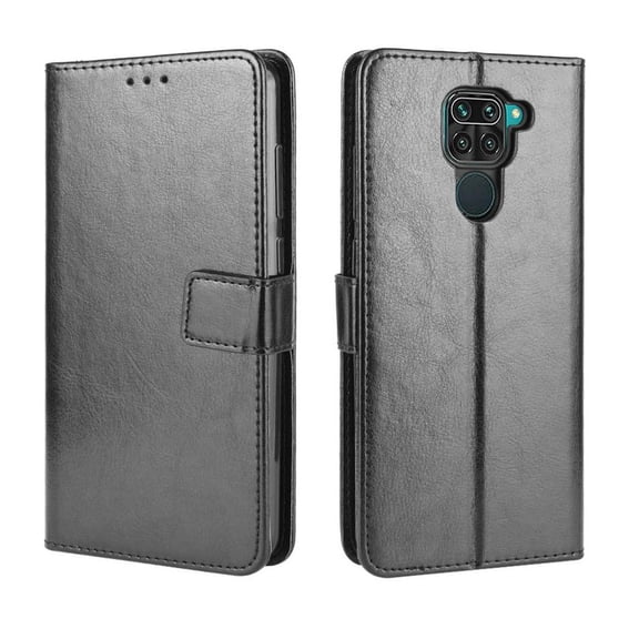 Flip Case for Xiaomi Redmi Note 9 All-in-One Wallet Multifunctional Folio Flip Cover with Card Holder and Detachable Wrist Strap