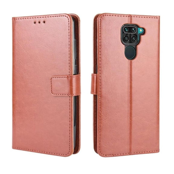 Flip Case for Xiaomi Redmi Note 9 All-in-One Wallet Multifunctional Folio Flip Cover with Card Holder and Detachable Wrist Strap