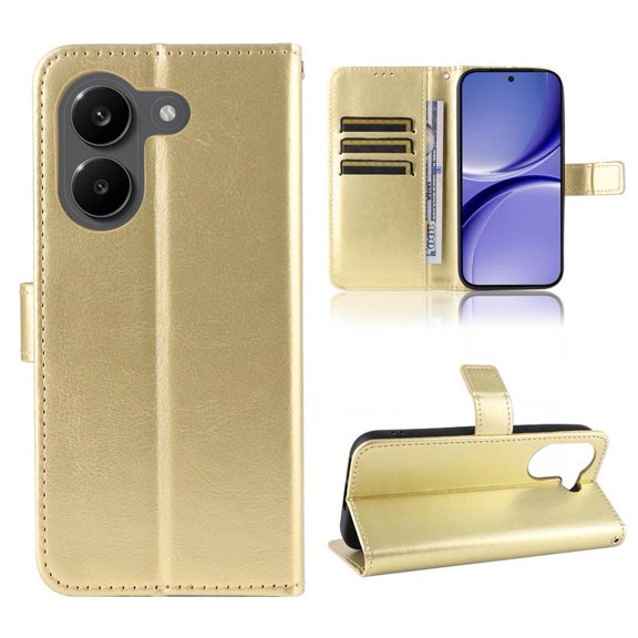 Flip Case for Xiaomi Redmi Turbo 5 5G All-in-One Wallet Multifunctional Folio Flip Cover with Card Holder and Detachable Wrist Strap