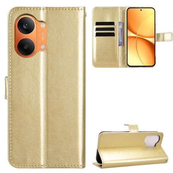 Flip Case for Xiaomi Redmi Turbo 5 Max 5G All-in-One Wallet Multifunctional Folio Flip Cover with Card Holder and Detachable Wrist Strap