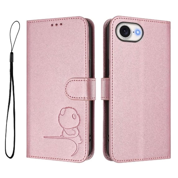 Flip Case for iPhone 17e RFID Blocking Magnetic Clasp Wallet Case with 3 Card Slots and Kickstand Function