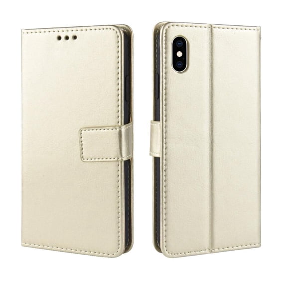 Flip Case for iPhone X/XS All-in-One Wallet Multifunctional Folio Flip Cover with Card Holder and Detachable Wrist Strap