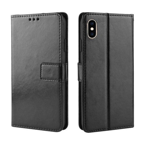 Flip Case for iPhone X/XS All-in-One Wallet Multifunctional Folio Flip Cover with Card Holder and Detachable Wrist Strap