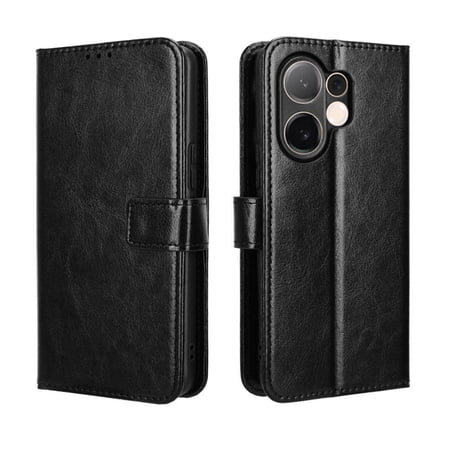 Flip Case for vivo V60 5G All-in-One Wallet Multifunctional Folio Flip Cover with Card Holder and Detachable Wrist Strap
