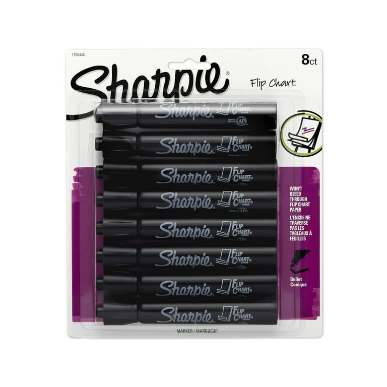 Flip Chart Marker, Broad Bullet Tip, Black, 8/Pack Flip Chart Marker, Broad Bullet Tip, Black, 8/Pack